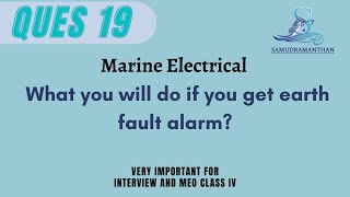 What you will do if you get #earth #fault #alarm #marine_engineering @_samudramanthan_​