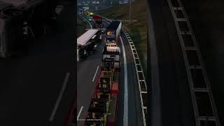 euro truck simulator, truckersmp Crash ets2 #shorts