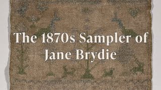 Conserving a Victorian Era Scottish Sampler- Textile Conservation Treatment