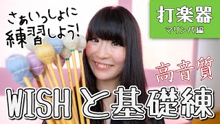 【WISHと基礎練】さぁいっしょに練習しよう！【打楽器：マリンバ編】