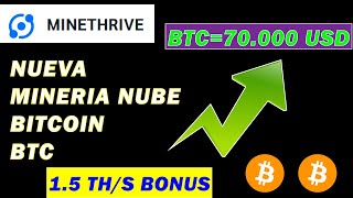 Nueva MINERIA DE BITCOIN: 100% PAGANDO || Bonus 1.5 TH/s || GANA 6% DIARIO || #btc  #criptomonedas