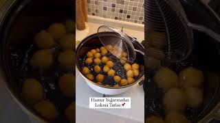 Hamur Yoğurmadan Lokma Tatlısı 😍 Tarif Yorumda👇 | Yemek ve Tatlı Tarifleri #shorts #recipe