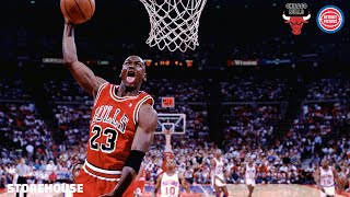 Michael Jordan Highlights: 1991 Playoffs Bulls vs Pistons Game 3, Jordan Scores 33 Points