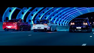 Midnight Run. (R34 GTR, FD RX7, Evo and more) | Zhiyun Crane 3 Lab | 4K