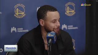 Steph Curry Postgame Interview | Golden State Warriors beat Los Angeles Lakers 128-121