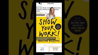 Show your work by Austion Kleon is a must read books for not only UX designers #shorts