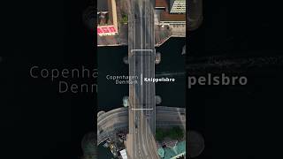 Knipplesbro Bridge in Copenhagen #shorts #copenhagen #dronephotography