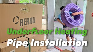 REHAU PE-RT Floor Heating Water Pipe Installation