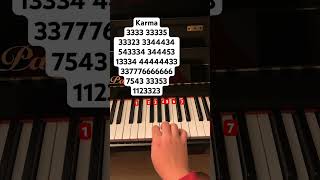 Karma // follow my instagram: jessnotes123 #piano #pianotutorial #pianomusic #jojosiwa #karma