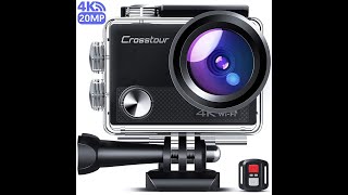 Crosstour CT9100 4K Action Camera Unboxing and review