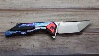 Arcane Design Necronaut Custom Super Storm Anodized by Jeff Perkins of JD Cutlery.