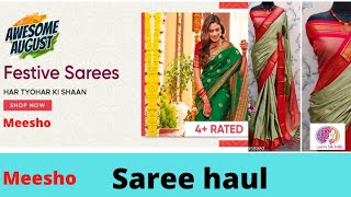 meesho  sarees haul # sarees collection # best quality products # revathi nagesh support me.