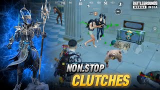 BGMI NEW UPDATE NON STOP CLUTCHES IN POCO X3 PRO GAMING TEST 🔥