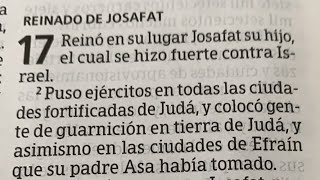 2 Crónicas 17-18 (Reinado de Josafat) y 2 Timoteo 3 (Carácter de los hombres en los postreros días)