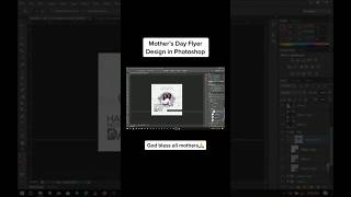 Mother’s Day Flyer Design in Photoshop - Happy Mother’s Day #shorts #mothersday