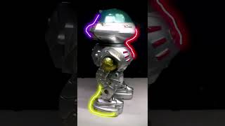 Little ROBOT DANCE 😱⭐️⭐️ Neon Mode Tuzelity Shuffle 😎💥