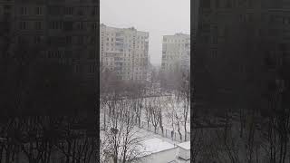 02/18/2023 Kharkiv. Snowfall.