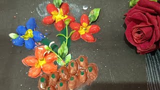 how to make decoration chart paper flower decoration art craft ||UTV video||Very easy for kids