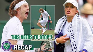 Rublev's DISTURBING Meltdown, Swiatek has it TOUGH! | Wimbledon 2024