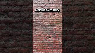 Making faux brick from Dollar Tree foam board #miniatures #diycrafts #craftideas #diy