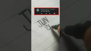 Logo design Jun name 💥 comment your name 👀#shorts #viral #logo #design #shortsvideo