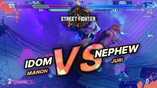 SF6 → iDom (Manon) vs Nephew (Juri) - Street Fighter 6