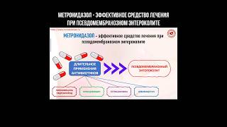 Метронидазол - эффективное средство лечения при псевдомембранозном энтероколите #метронидазол