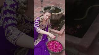 Elegance Purple Kaliyan Sharara Suit