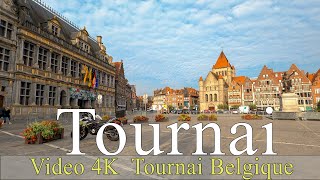 Tournai | Belgique | 4K | walking |  City of Tournai | Virtual tours