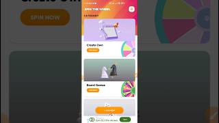 Spin Wheel 🎡 #earningapp #earn #onlinebusiness #earnmoney #spin #shorts 💰🎡