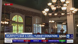 Murphy’s Bar & Grill marks 37th anniversary with ‘Turkey Drop’ for Hawaii Foodbank