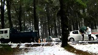 Nevando en Las Lagunetas (El Teide)- 14/marzo/2011