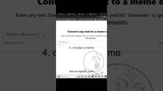 Text to meme with this AI Tool #shorts