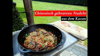 Das BESTE Chinesisch gebratene Nudeln mit Rind Minutensteaks. Kazan, Dutch Oven Rezepte