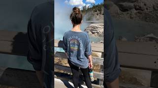 Yellowstone National Park’s Grand Prismatic Spring #yellowstone #montana #wyoming #hotspring #rvlife