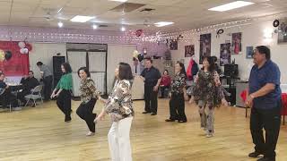 Dancing Queen line dance  -  Romy Jurani's Birthday 2-17-2019