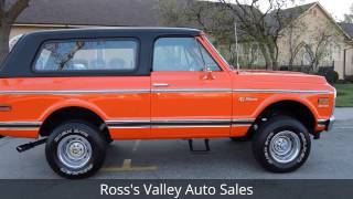 1972 Chevrolet K5 Blazer 4X4 - Ross's Valley Auto Sales - Boise, Idaho