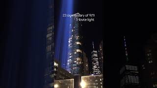 Tribute in Light: Illuminating 23 Years of Remembrance on 9/11 #remember #anniversary #shorts