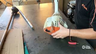 Replacement of transmission tube for Stihl FS 56 trimmer