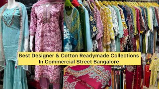 Best Designer and Summer Readymade Suit Collections in Commercial Street Bangalore | @khushbushetty