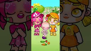 Fruit Glow Up 🍍🍓🍏  #tocaboca #avatarworld #funny #cute