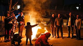 OMG ! Fire Festival In IRAN🔥 Chaharshanbe Suri Walking Tour  چهارشنبه سوری