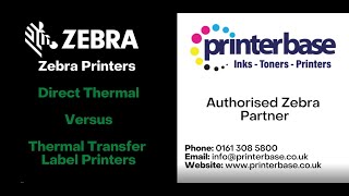 Zebra Label Printers - Direct Thermal Vs Thermal Transfer