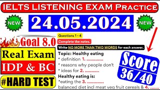 IELTS LISTENING PRACTICE TEST 2024 WITH ANSWERS | 24.05.2024