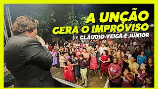 ( O fogo desceu🔥) A Unção Gera o Improviso - Claudio Veiga e Junior