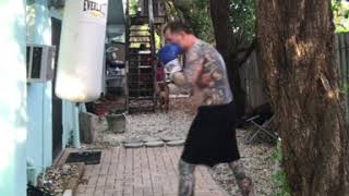 Boxing beginner hitting heavybag (RobertG305 Face Reveal?) 06/22/18