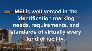 Mechanical Contractor Identification Products and Labeling Services From MSI Save In-Place Costs