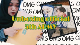 Unboxing official membership BTS 5th ARMY (Bahasa) | Rini