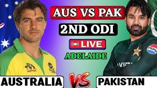 AUSTRALIA VS PAKISTAN 2ND ODI LIVE MATCH SCORES AND COMMENTARY