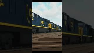 CSX Coal Hopper crossing diamond #train #railfaning #csx #subcribe #shorts #trending